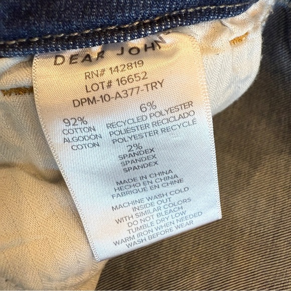 Dear John Women's Skinny Jeans Size 29 Blue Stretch Medium Wash Distressed - Picture 8 of 16